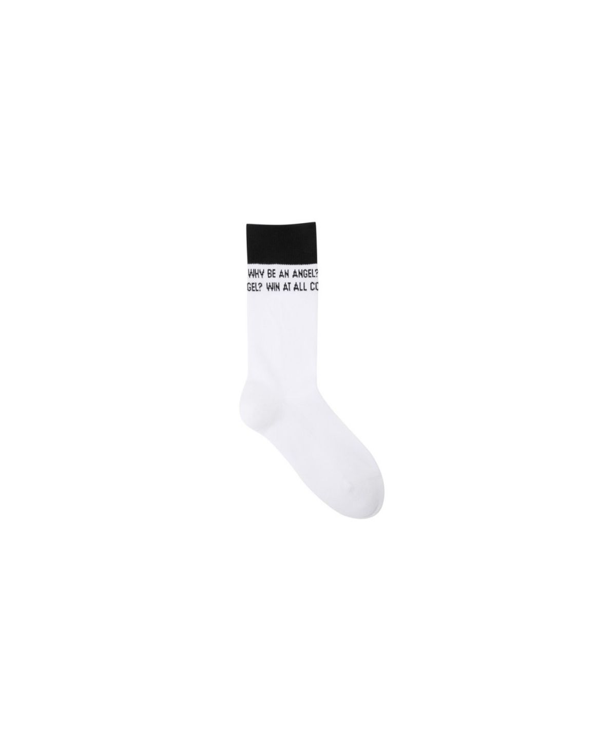 왁(WAAC) Women slogan Sockss WGLCX26212BKX