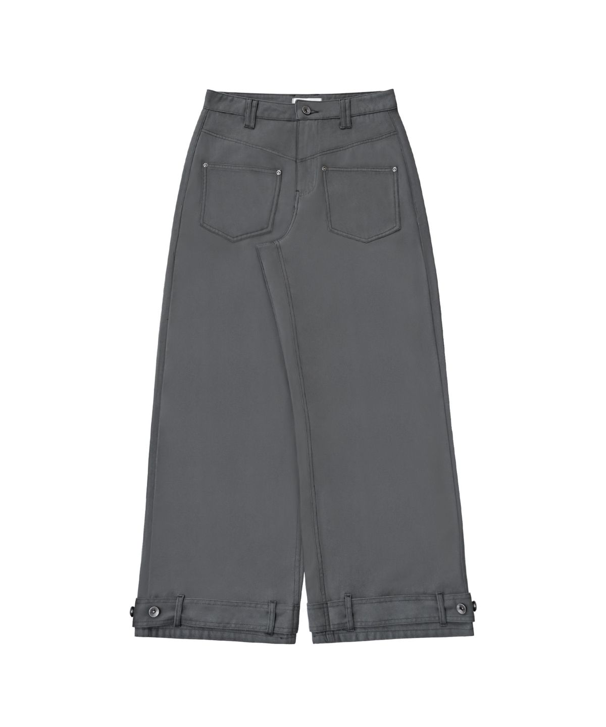 미레코(MIRECO) BELTED POCKET COTTON PT CHARCOAL