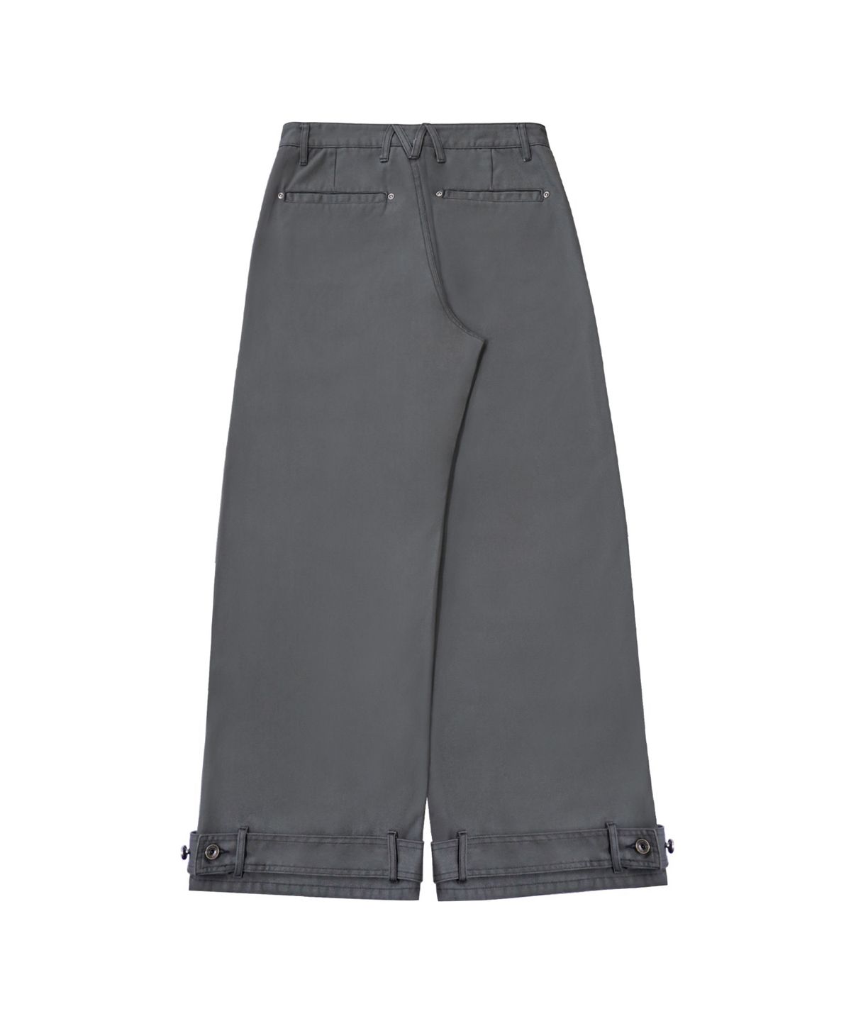 미레코(MIRECO) BELTED POCKET COTTON PT CHARCOAL