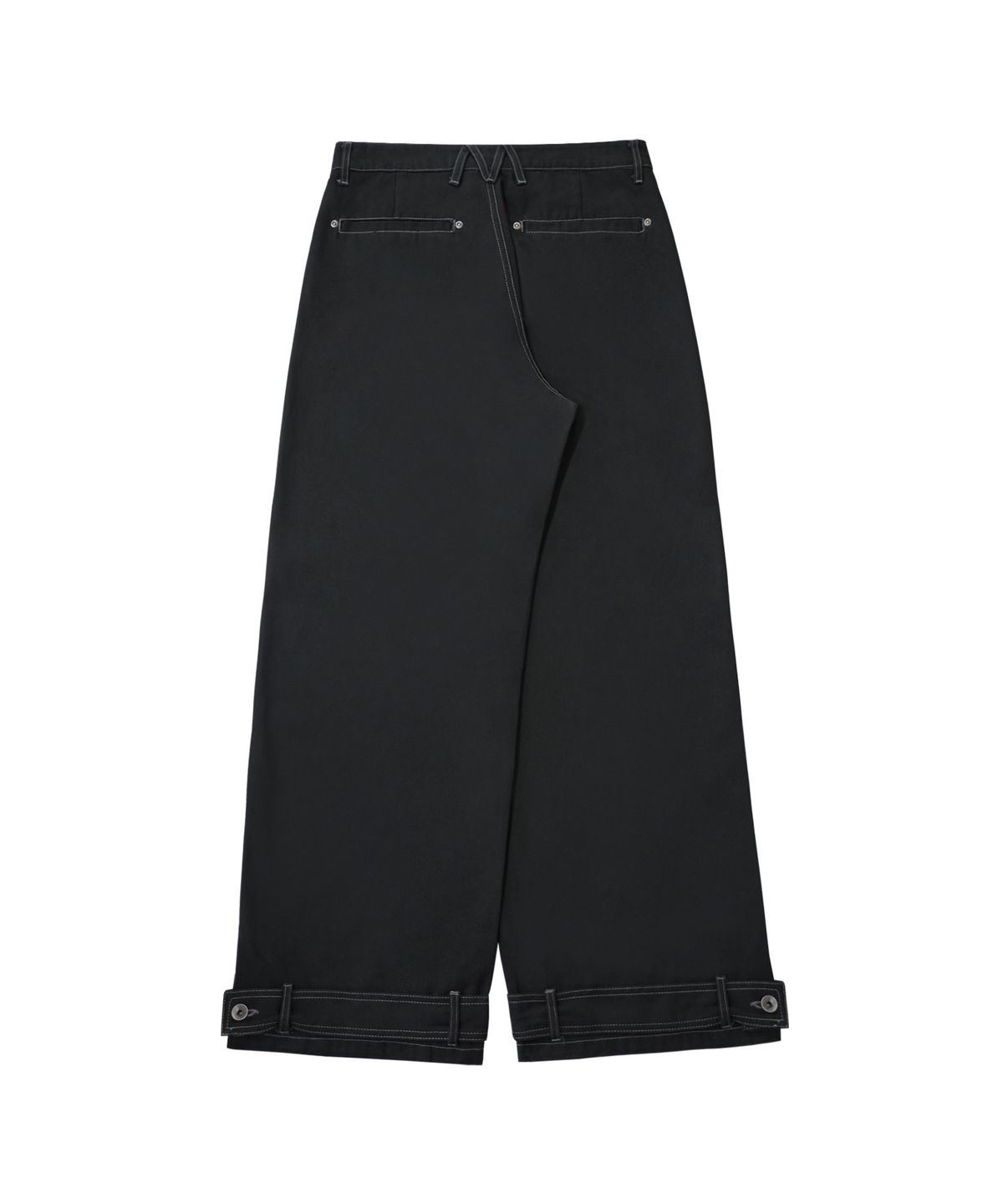 미레코(MIRECO) BELTED POCKET COTTON PT BLACK