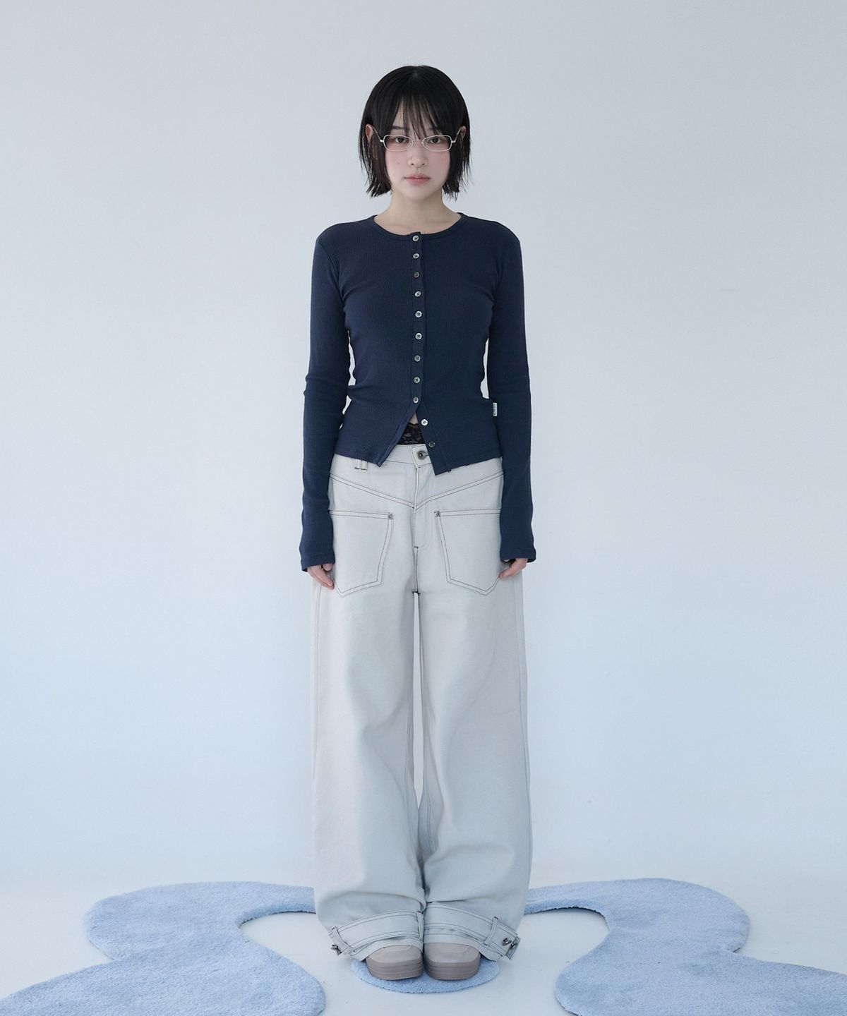 미레코(MIRECO) BELTED POCKET COTTON PT SAND RAW