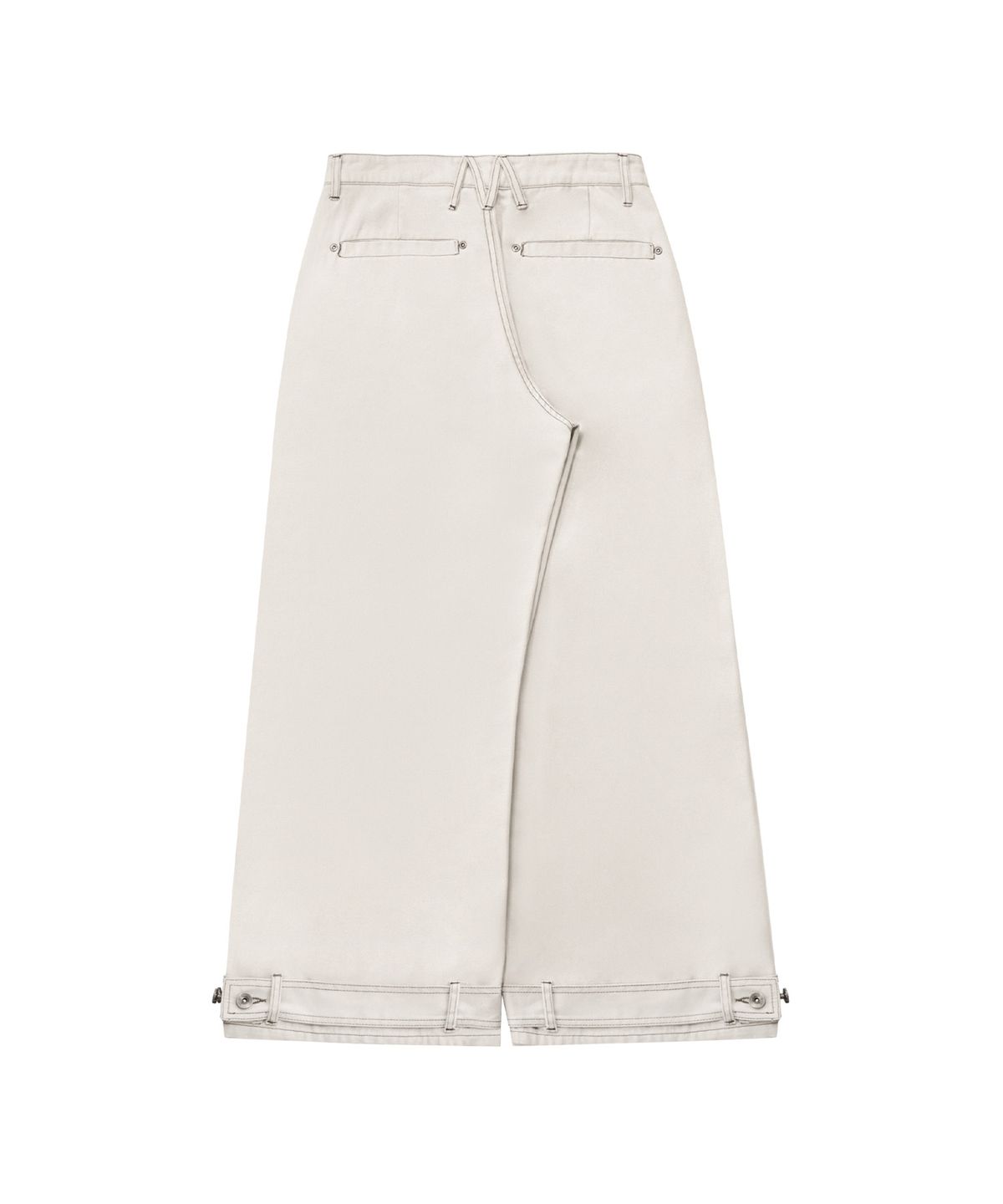 미레코(MIRECO) BELTED POCKET COTTON PT SAND RAW