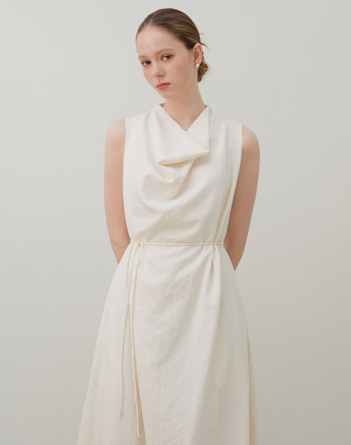 누토프(NUTOFFE) Drape Dress_Ivory
