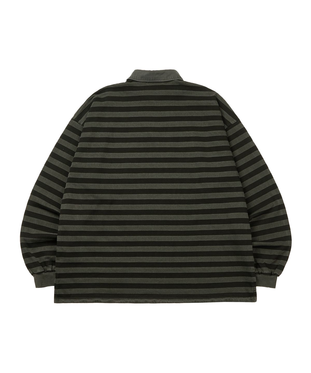 마사트(MASAT) P. Vintage Stripe Rugby Shirt _ Khaki