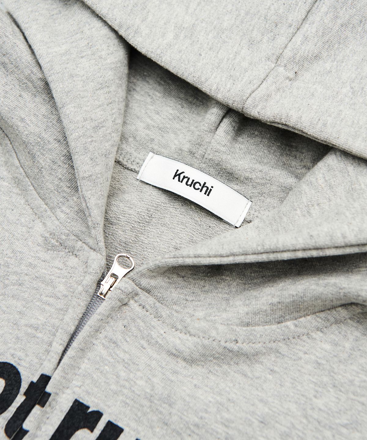 크루치(KRUCHI) RUDE hood zip up (GREY) WOMENS
