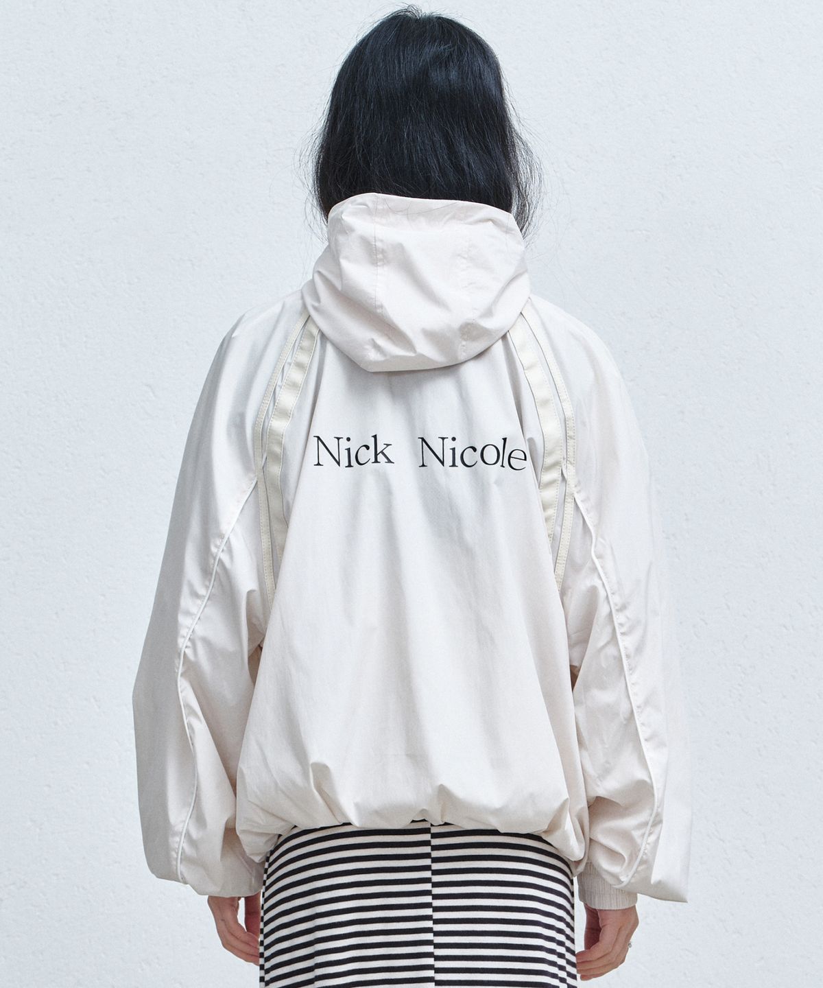 닉앤니콜(NICK&NICOLE) HOOD WIND ZIP-UP JACKET_CREAM