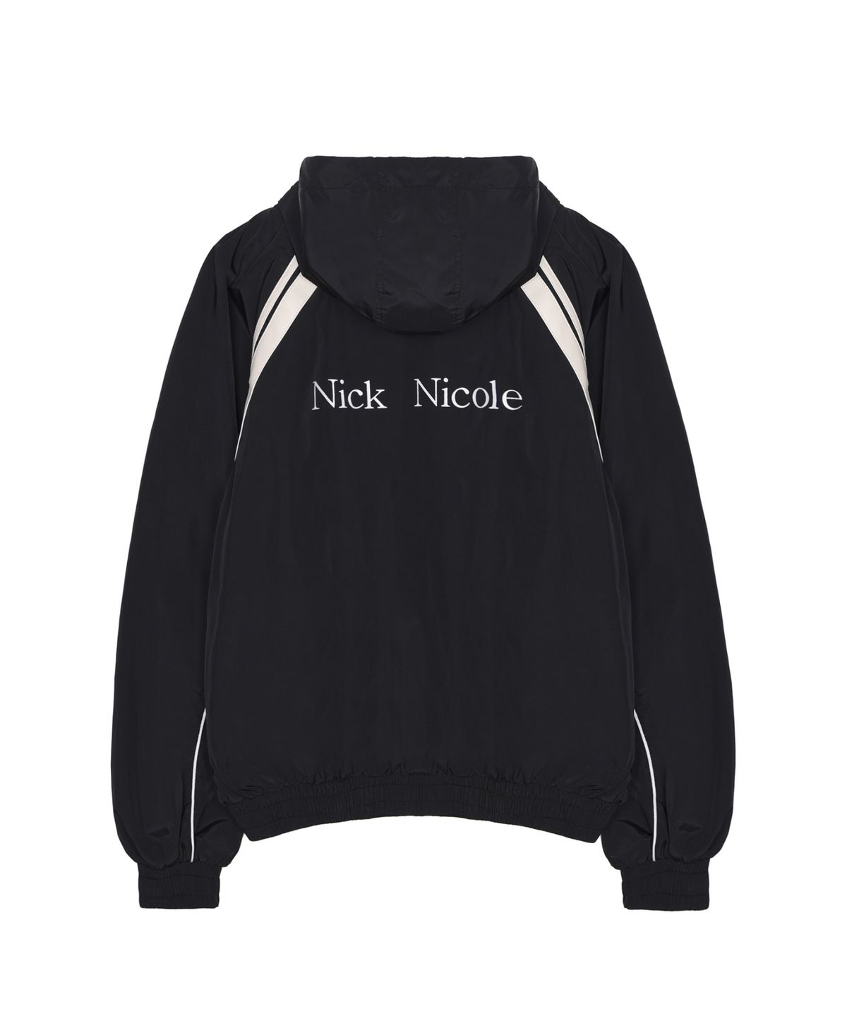 닉앤니콜(NICK&NICOLE) HOOD WIND ZIP-UP JACKET_BLACK