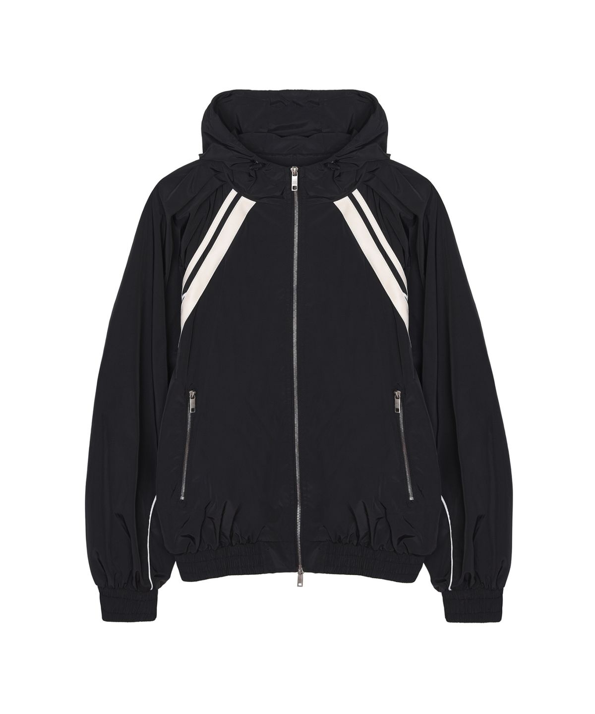 닉앤니콜(NICK&NICOLE) HOOD WIND ZIP-UP JACKET_BLACK