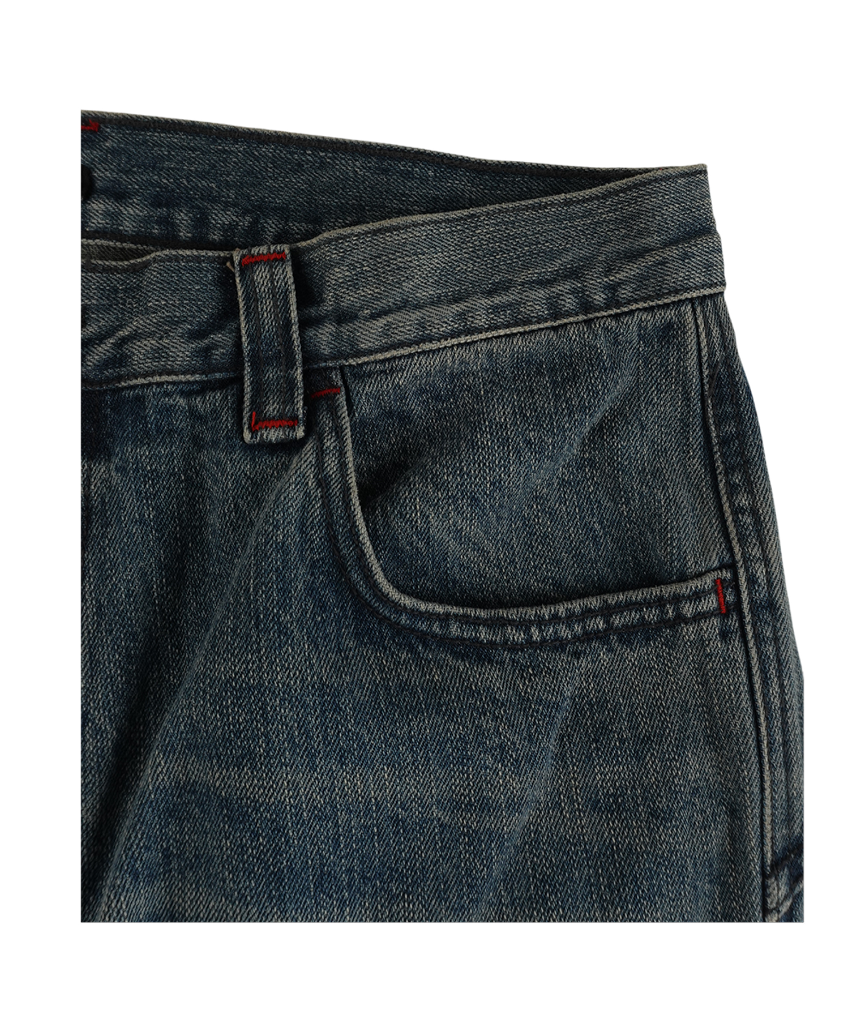 이알티알(ERTR) Side Pocket Cargo Denim  Pants Blue