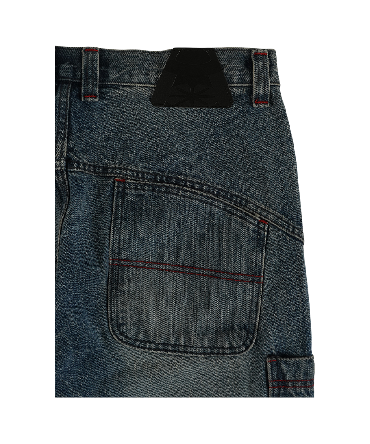 이알티알(ERTR) Side Pocket Cargo Denim  Pants Blue