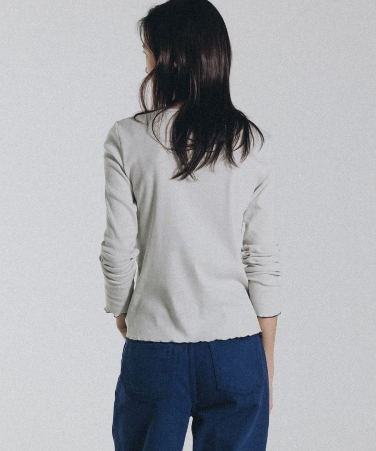 앤니즈(ANDNEEDS) Mori line long sleeve (light gray)