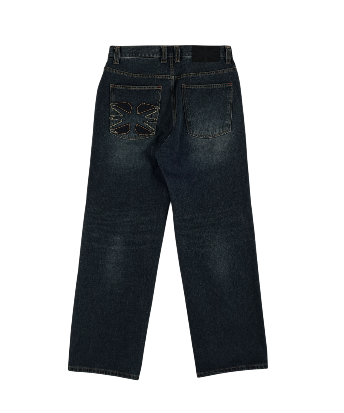 이알티알(ERTR) Front Pocket Cargo Denim Pants Dark Blue