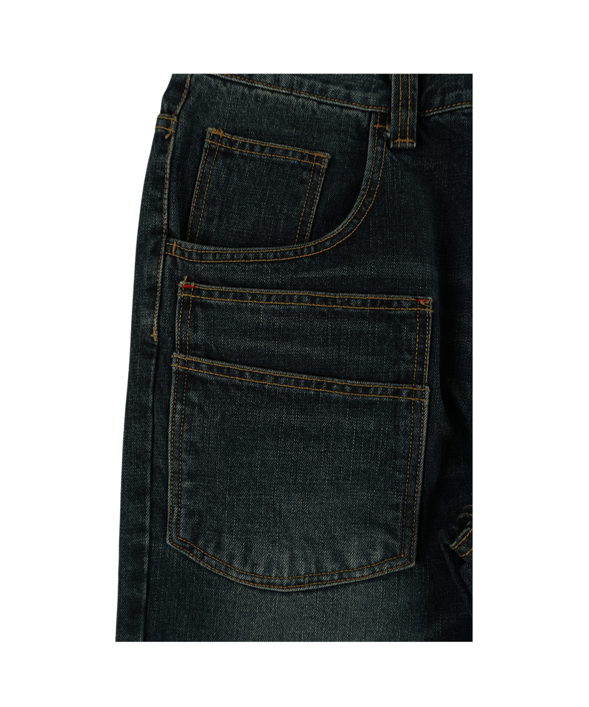 이알티알(ERTR) Front Pocket Cargo Denim Pants Dark Blue