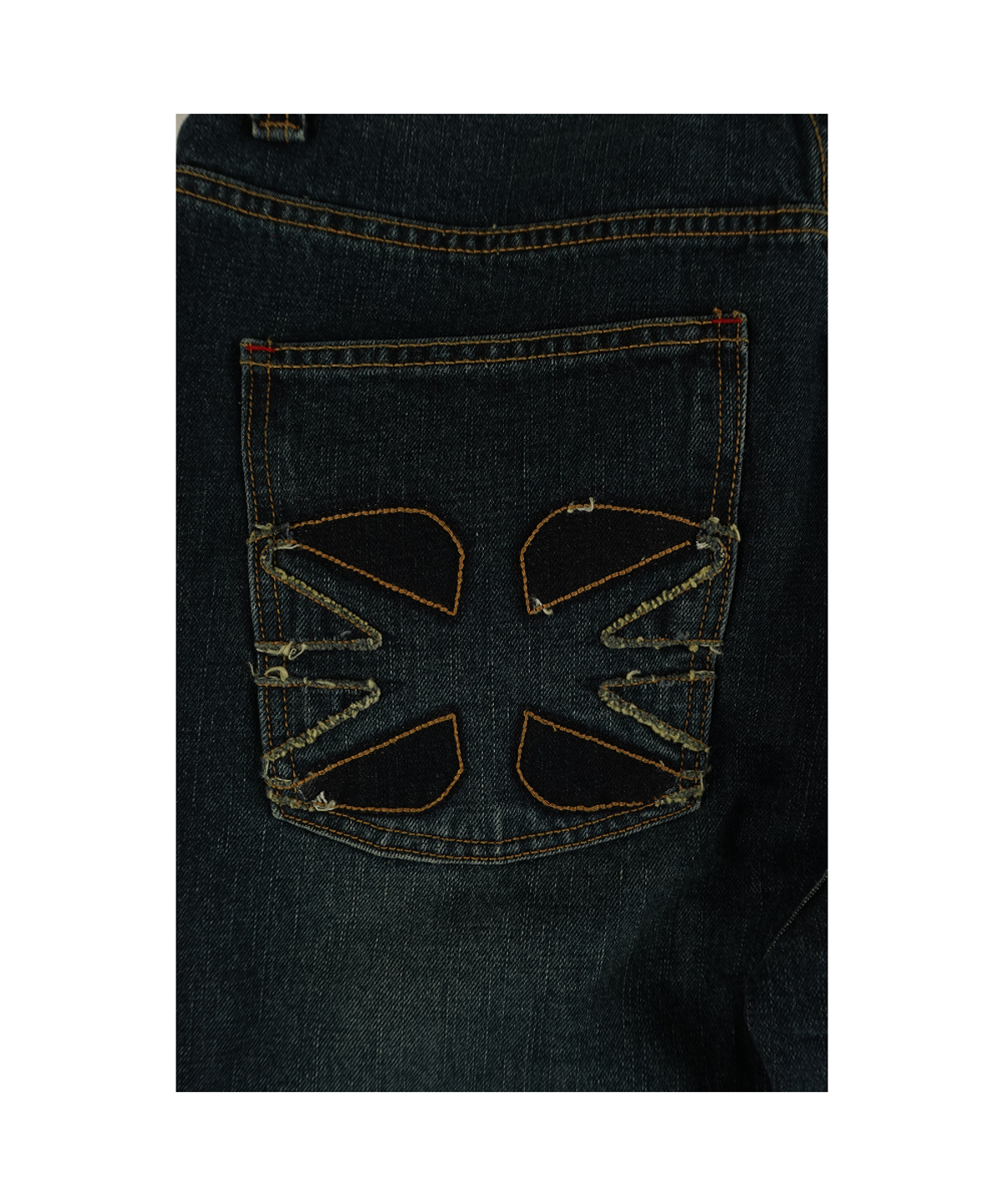 이알티알(ERTR) Front Pocket Cargo Denim Pants Dark Blue