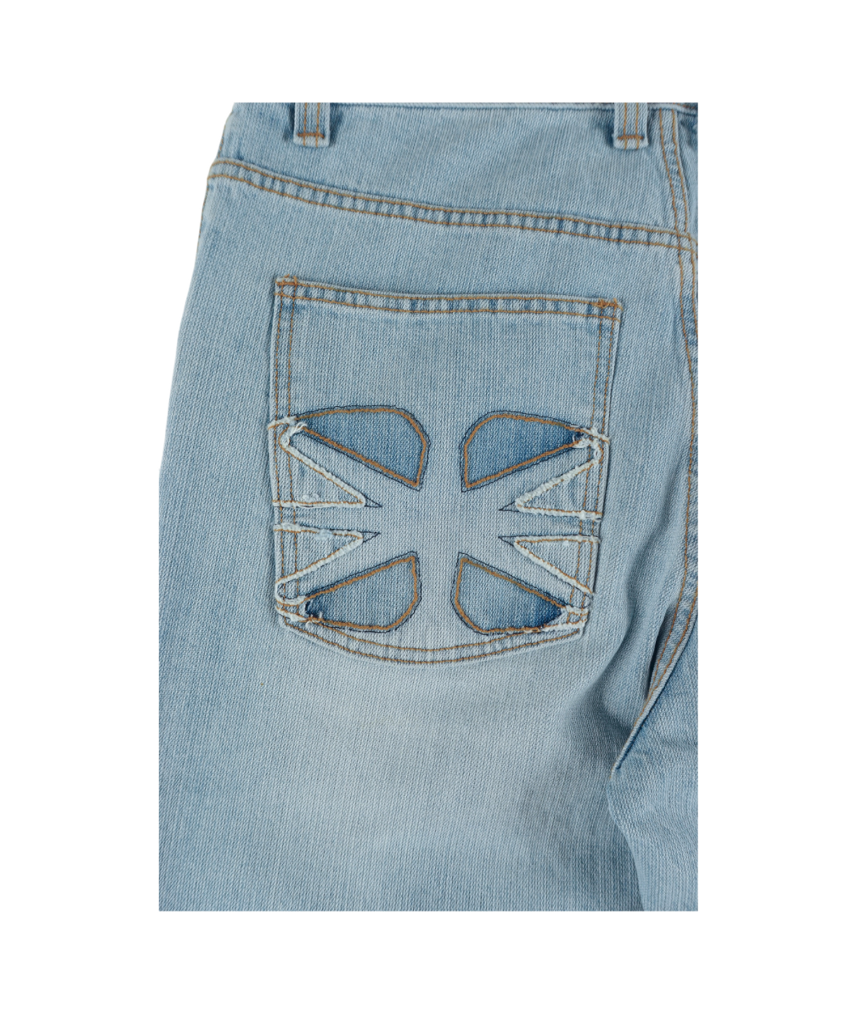 이알티알(ERTR) Front Pocket Cargo Denim Pants Light Blue