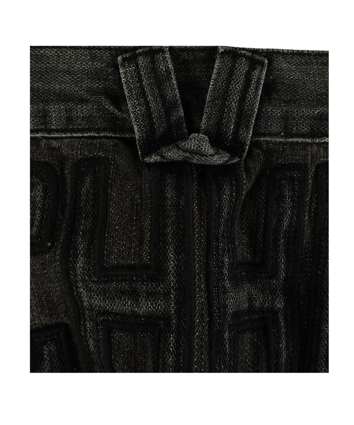 이알티알(ERTR) Arthur Hitchhiker Applique Denim Pants Ash Grey