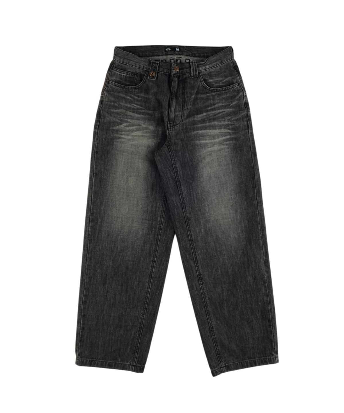 이알티알(ERTR) Arthur Hitchhiker Applique Denim Pants Ash Grey