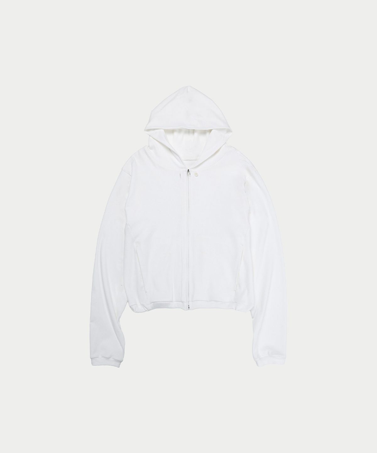 이어닝(YEARNING) REGULAR JERSEY HOODIE ZIP-UP, IVORY