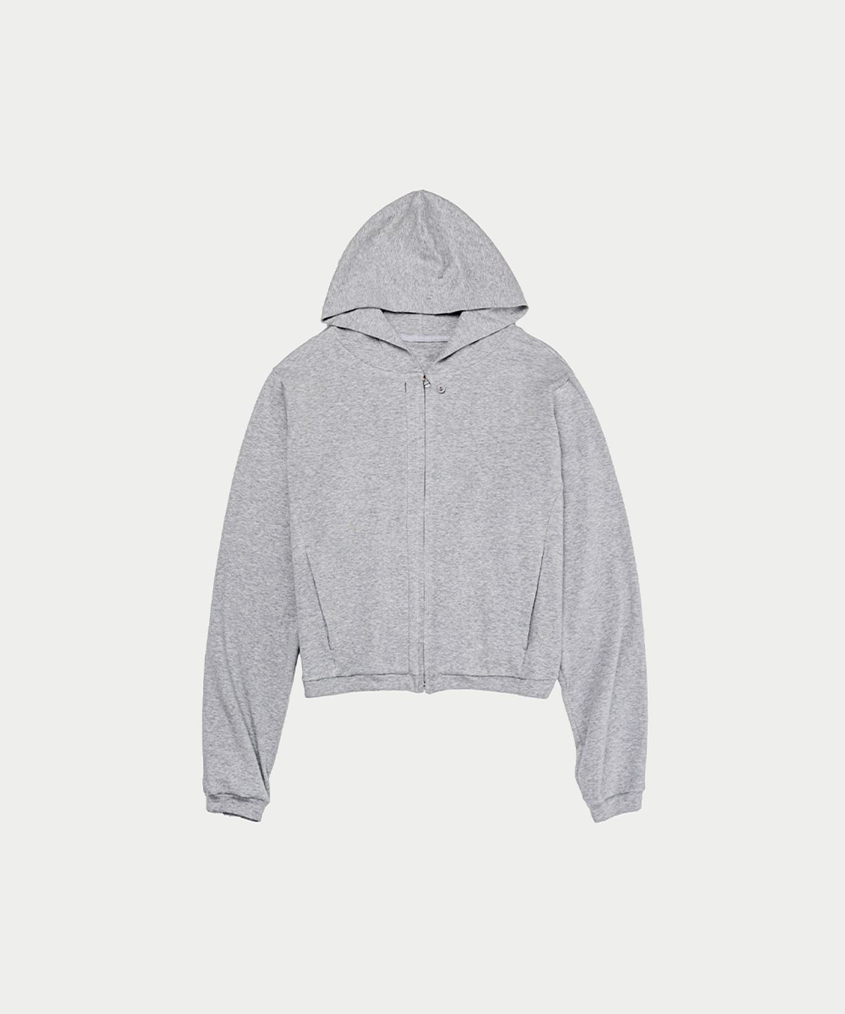 이어닝(YEARNING) REGULAR JERSEY HOODIE ZIP-UP, GREY