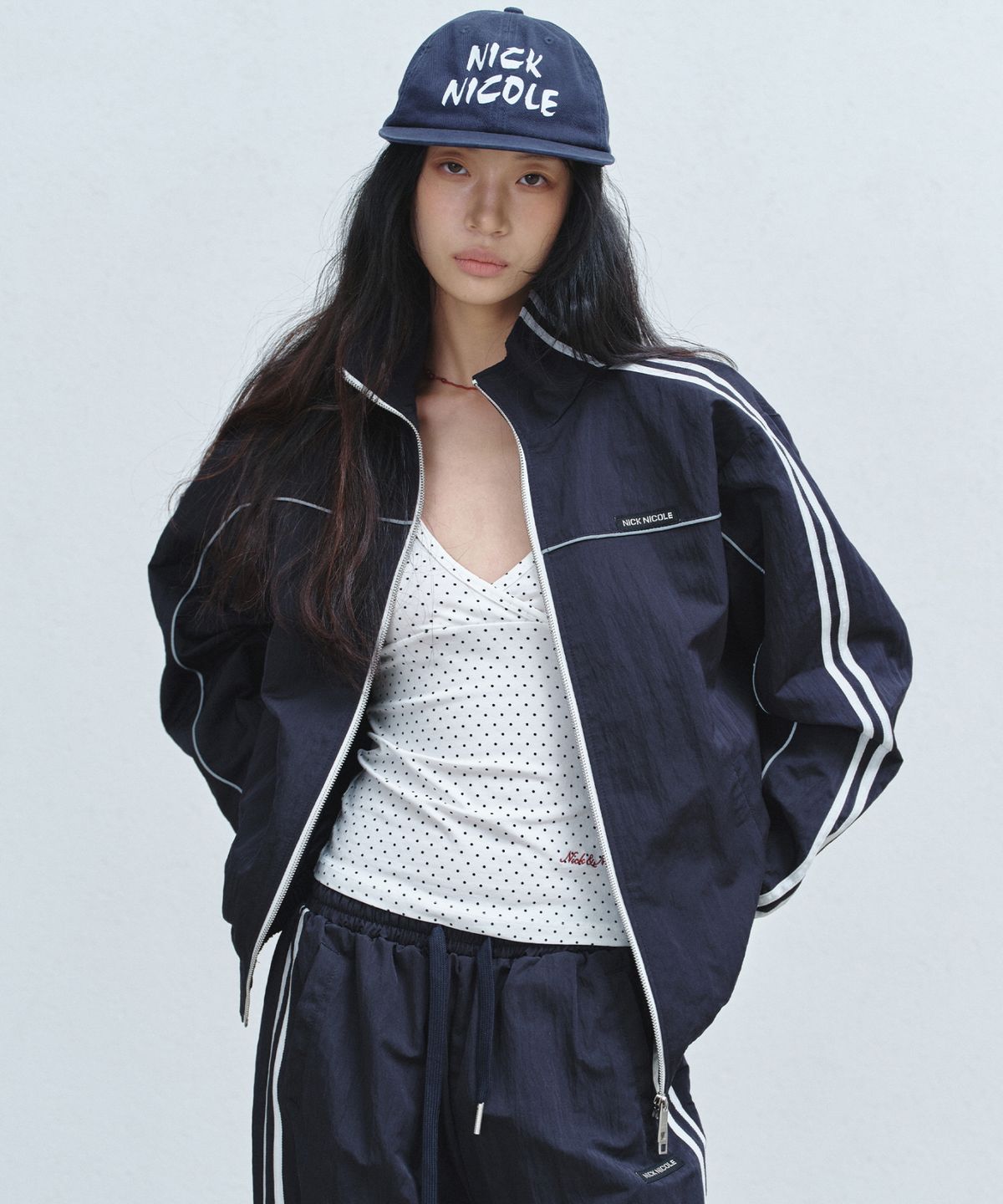 닉앤니콜(NICK&NICOLE) NYLON BLOUSON JUMPER_NAVY