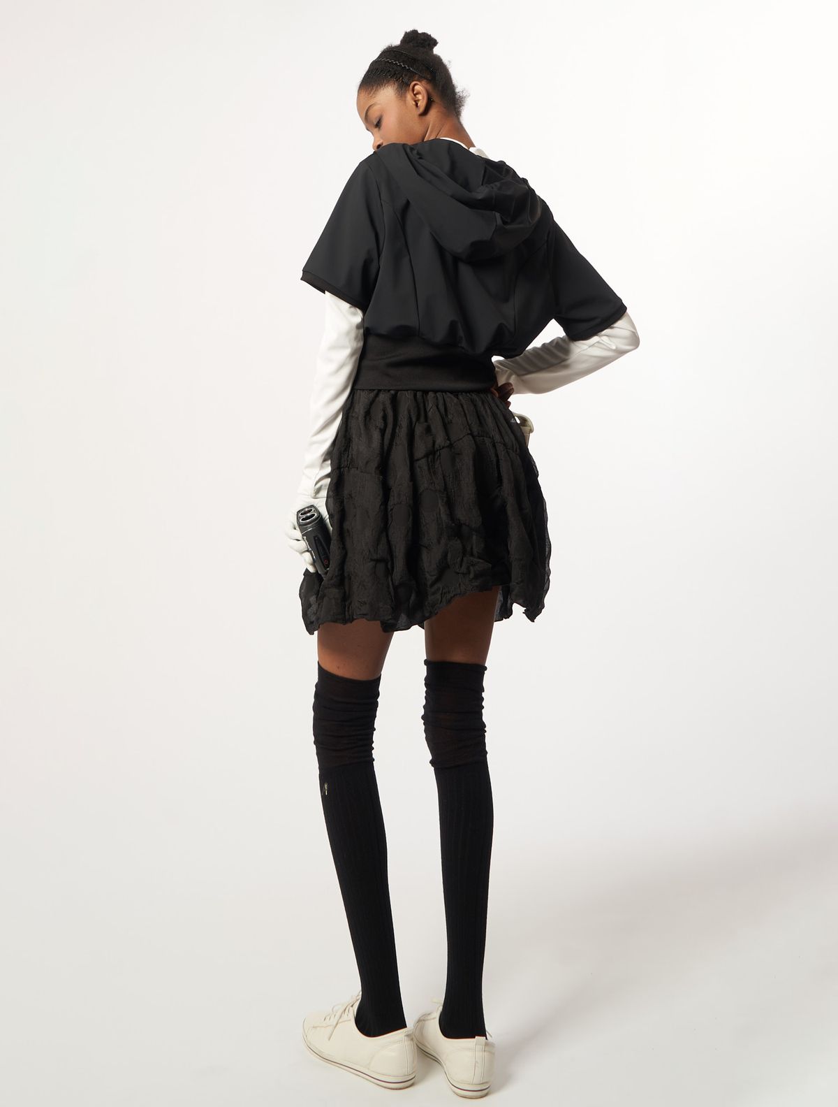 애스플래폼(ATHPLATFORM) AW61PS02_더블 도트 볼륨 G 쇼츠_블랙