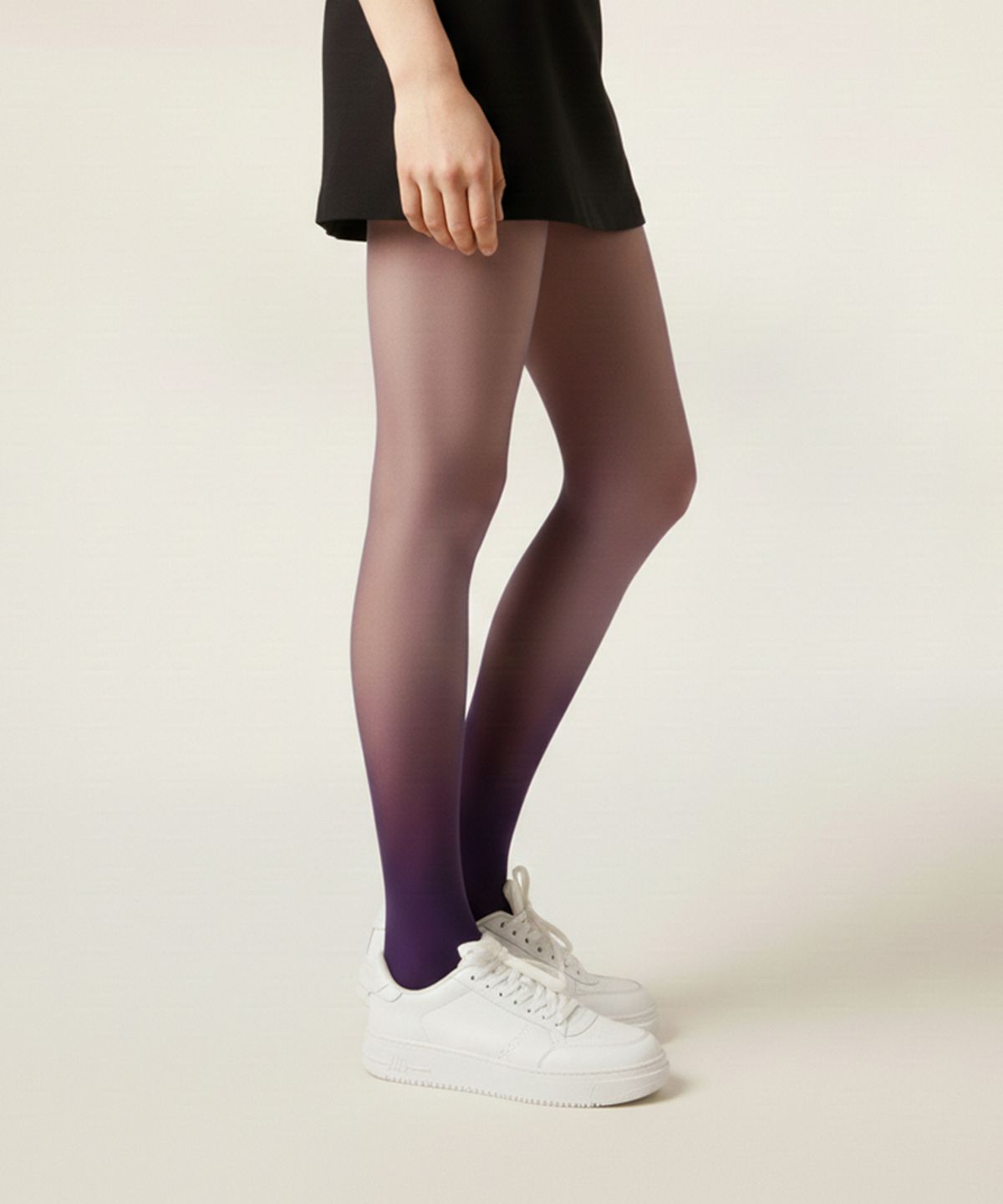 로맨틱타이거(ROMANTIC TIGER) color sheer gradation tights (dark purple)