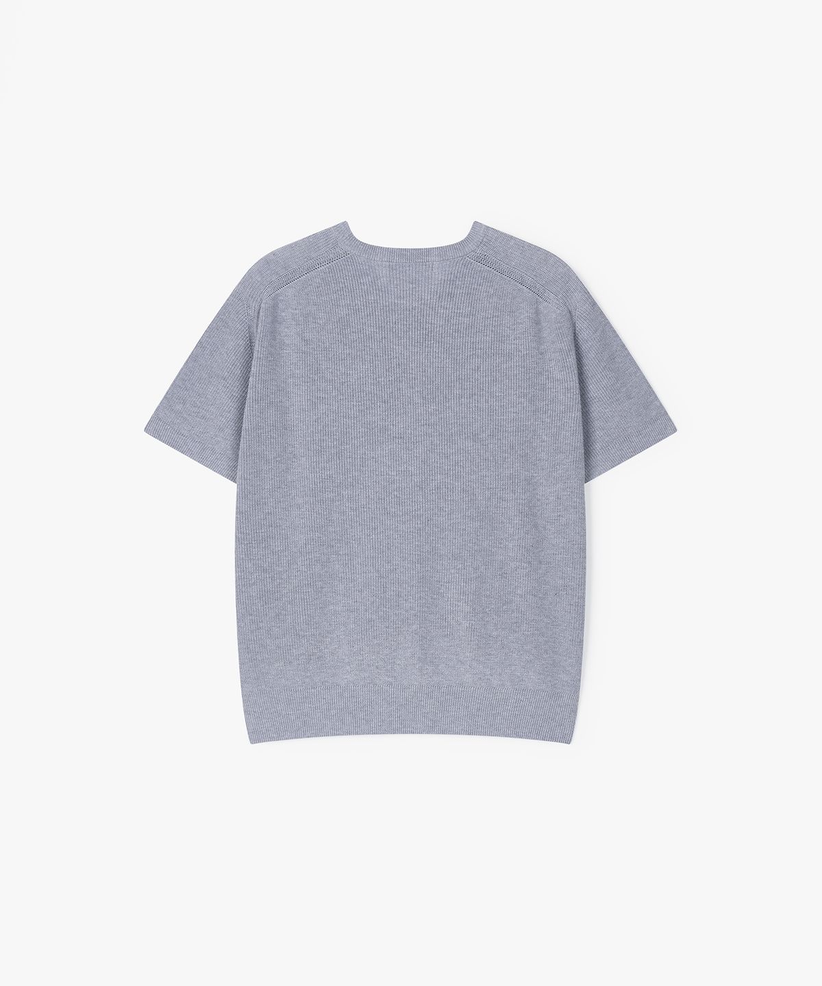 플로즈룸(FLAWSROOM) Saddle Shoulder Cotton Knit GREY