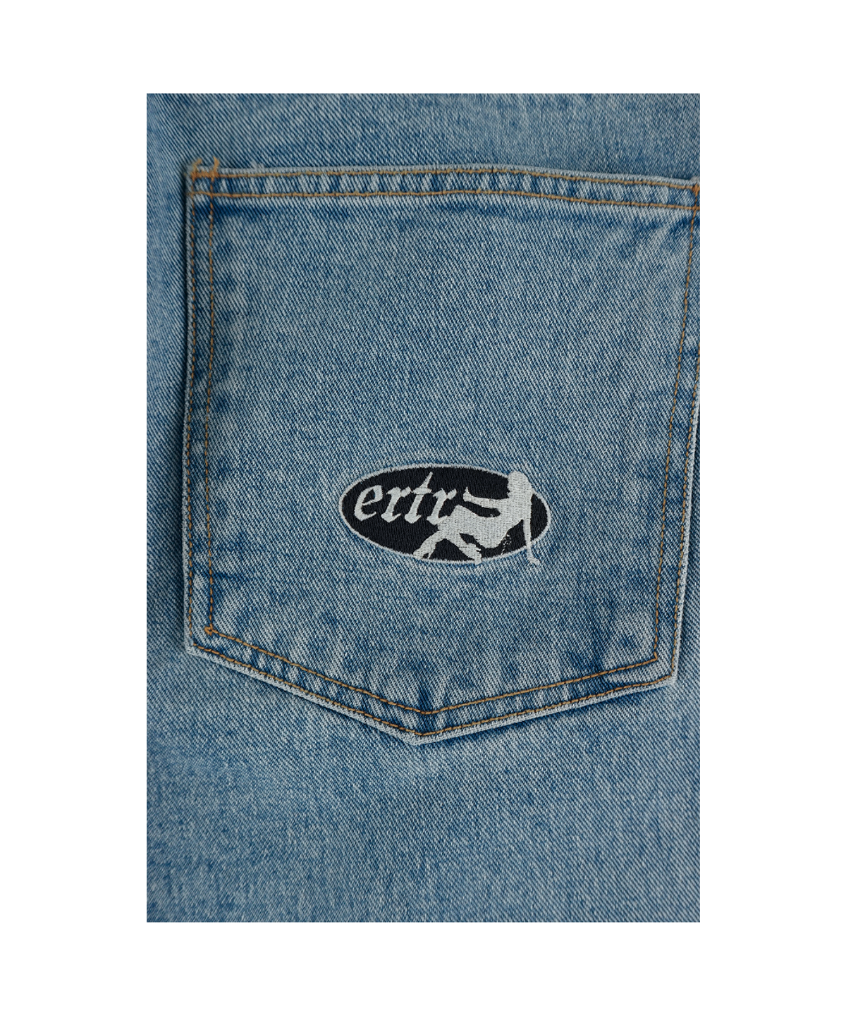 이알티알(ERTR) Vogon Thumbs Up Girl Denim Pants Light Blue