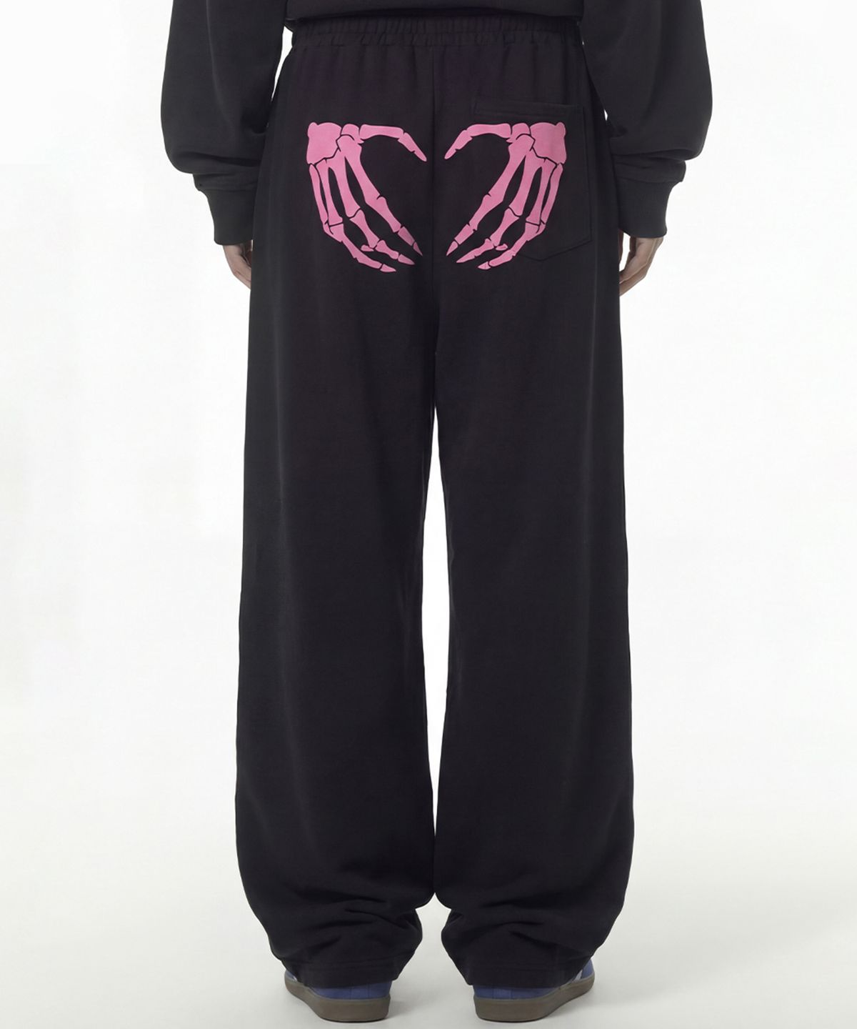 그레이버(GRAVER) [UNISEX]GRAVE HEART 트레이닝 와이드 팬츠_2color
