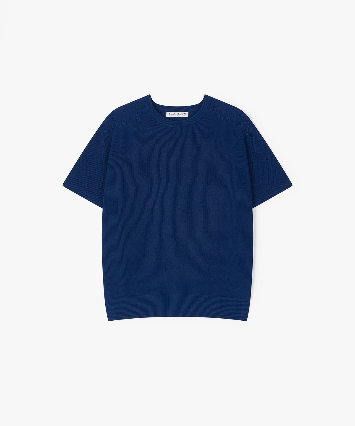 플로즈룸(FLAWSROOM) Saddle Shoulder Cotton Knit BLUE