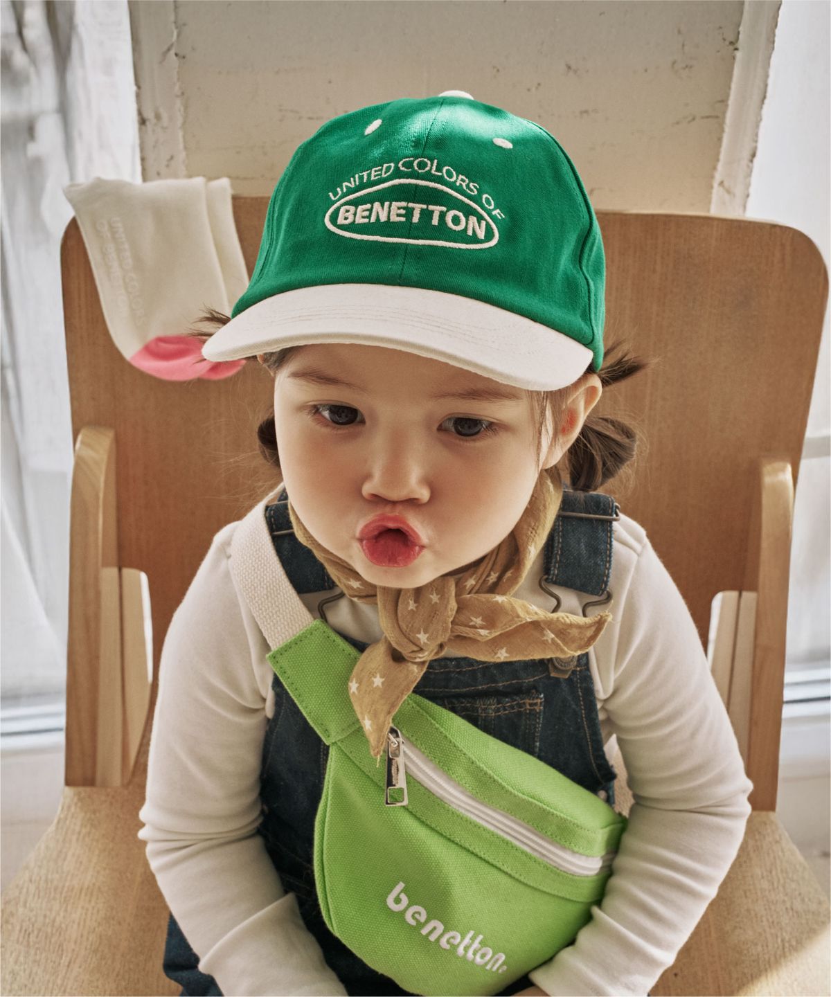 베네통키즈(BENETTONKIDS) 컬러블록 볼캡 (10colors)