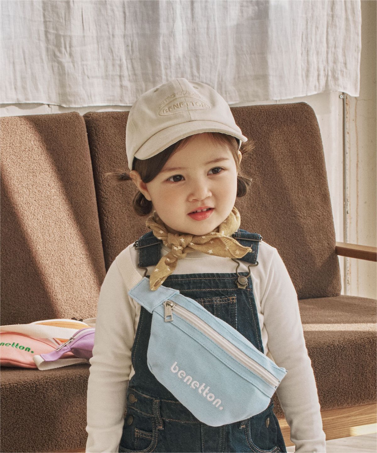 베네통키즈(BENETTONKIDS) 컬러블록 볼캡 (10colors)
