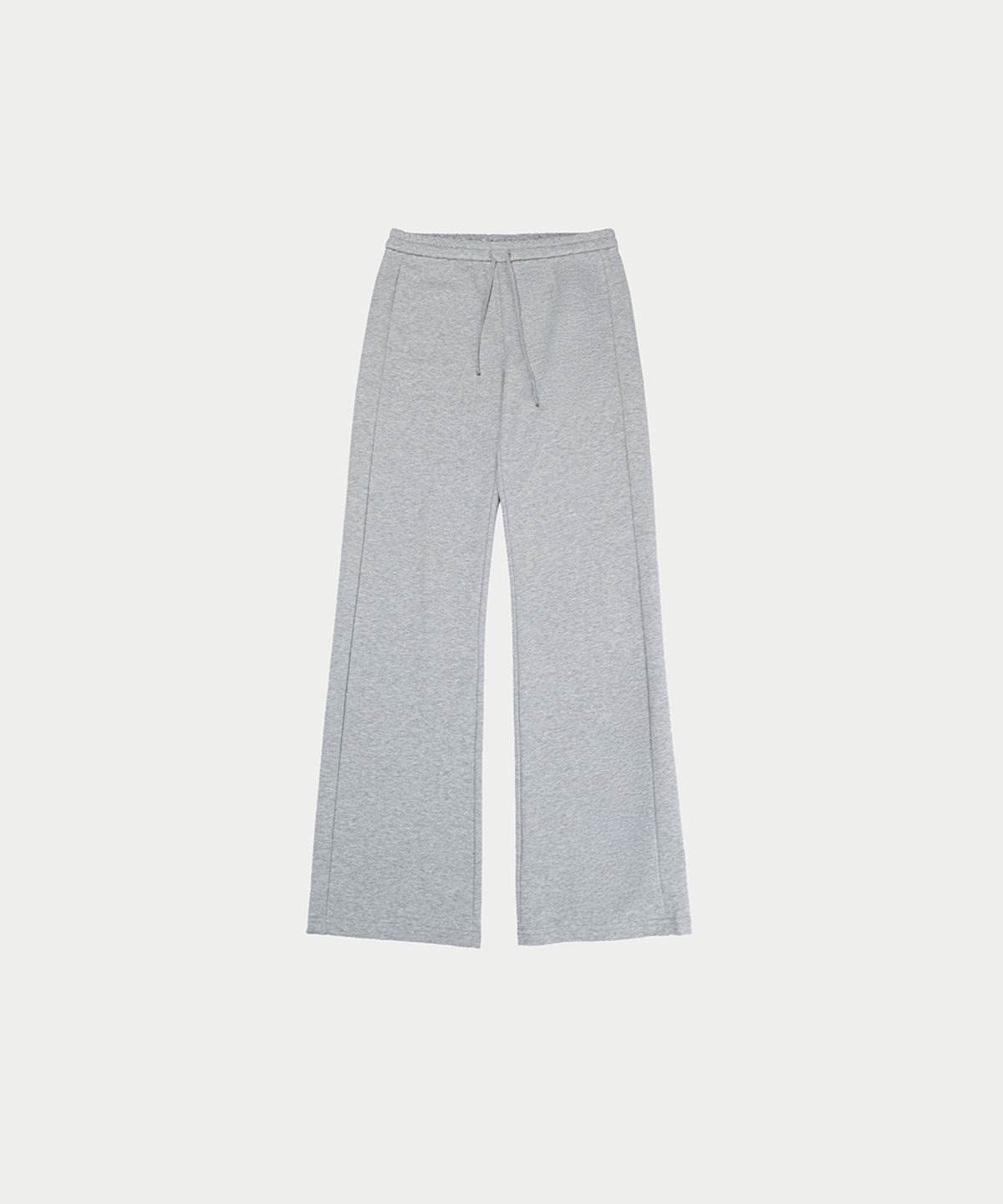 이어닝(YEARNING) LACE BANDING JERSEY PANTS, GREY