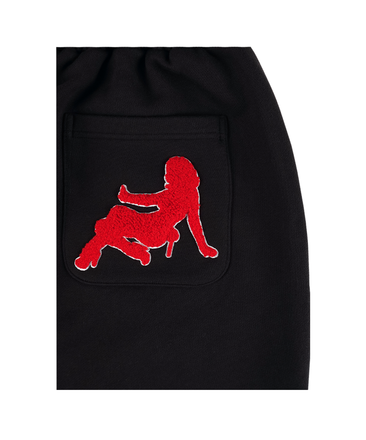 이알티알(ERTR) Thumbs Up Girl Boucle Jogger Pants Black