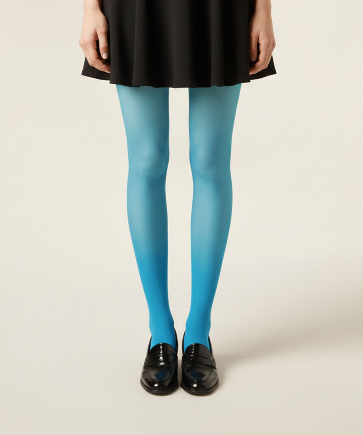 로맨틱타이거(ROMANTIC TIGER) color sheer tights(aqua blue)