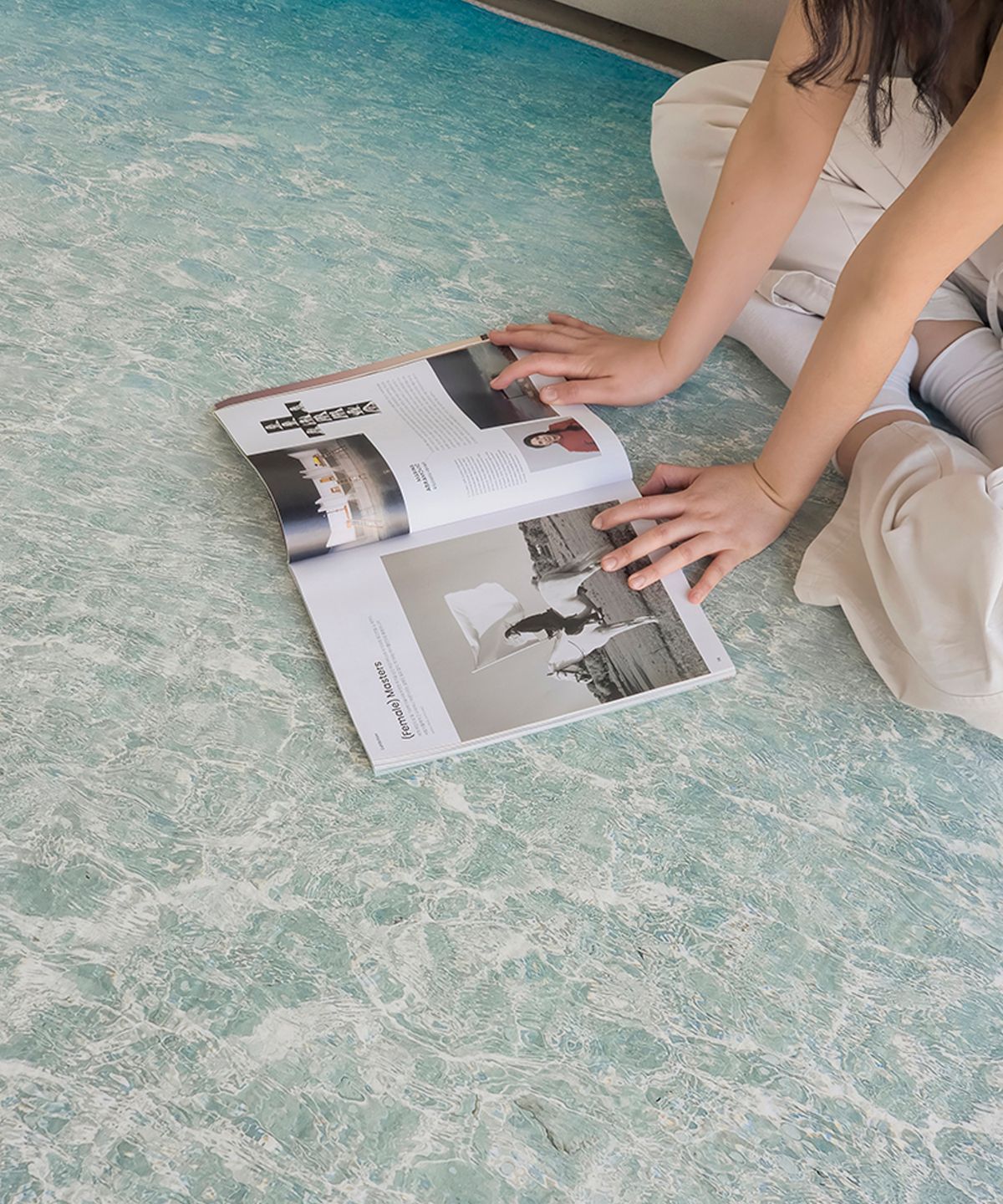 러움(RUGUM) 오션 소프티 발수 러그
