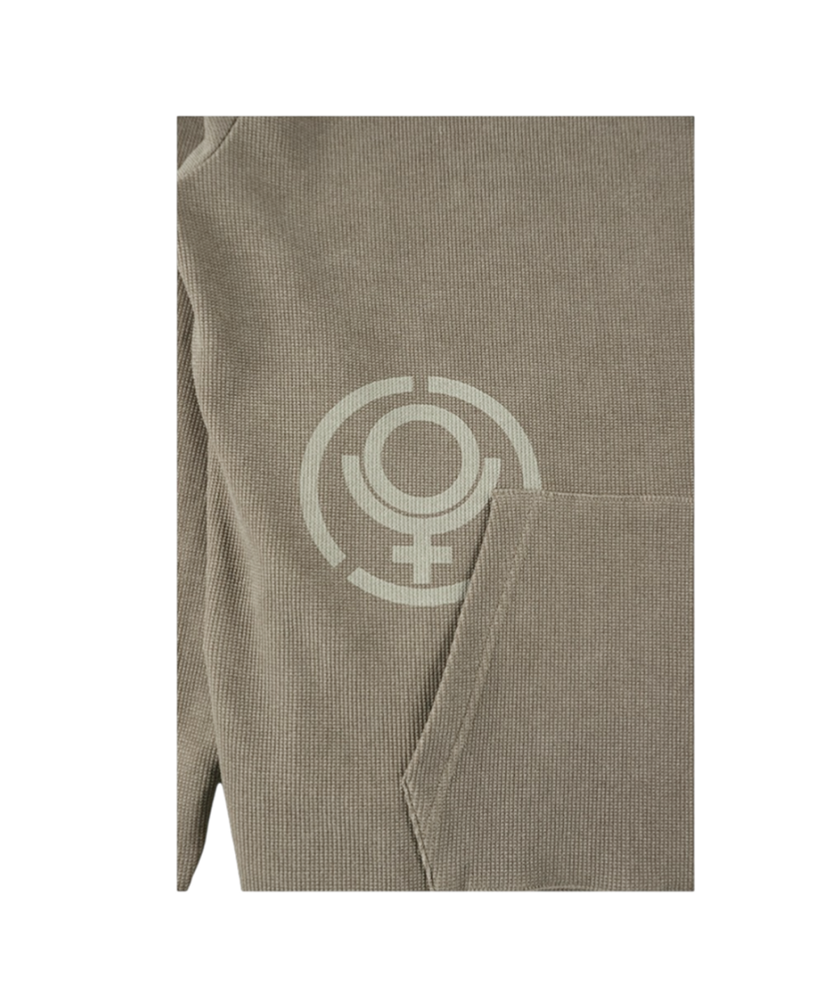 이알티알(ERTR) Waffle Hoodie Beige