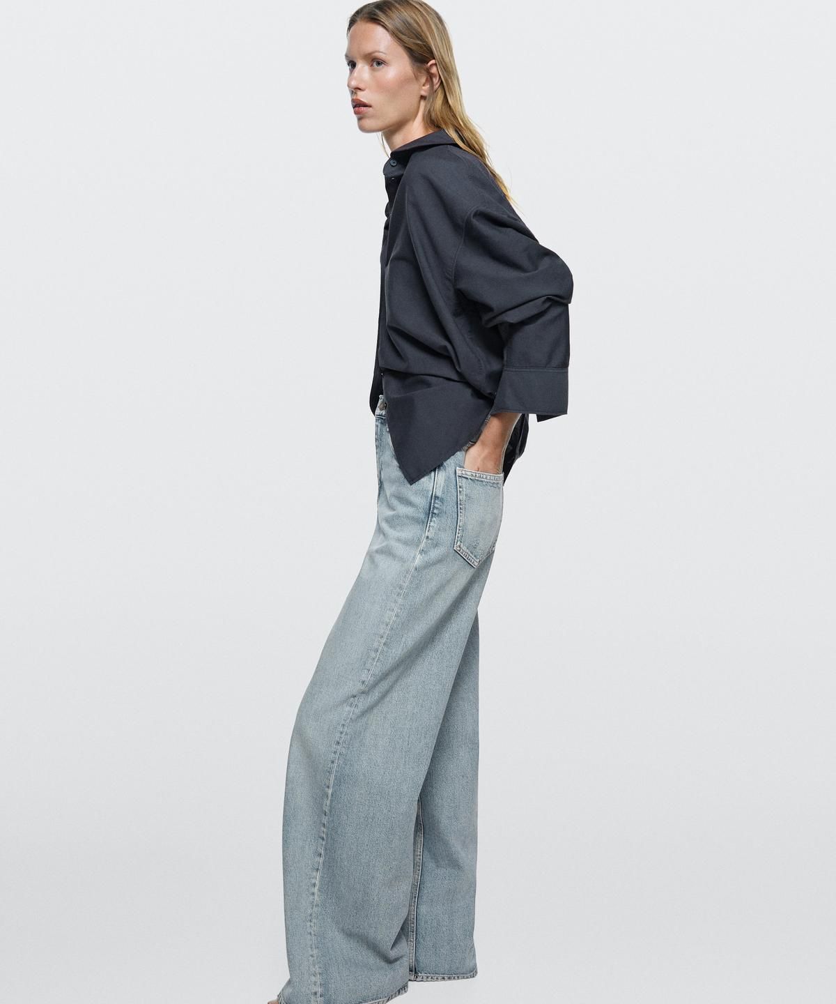 마시모두띠(MASSIMO DUTTI) 와이드 레그 진