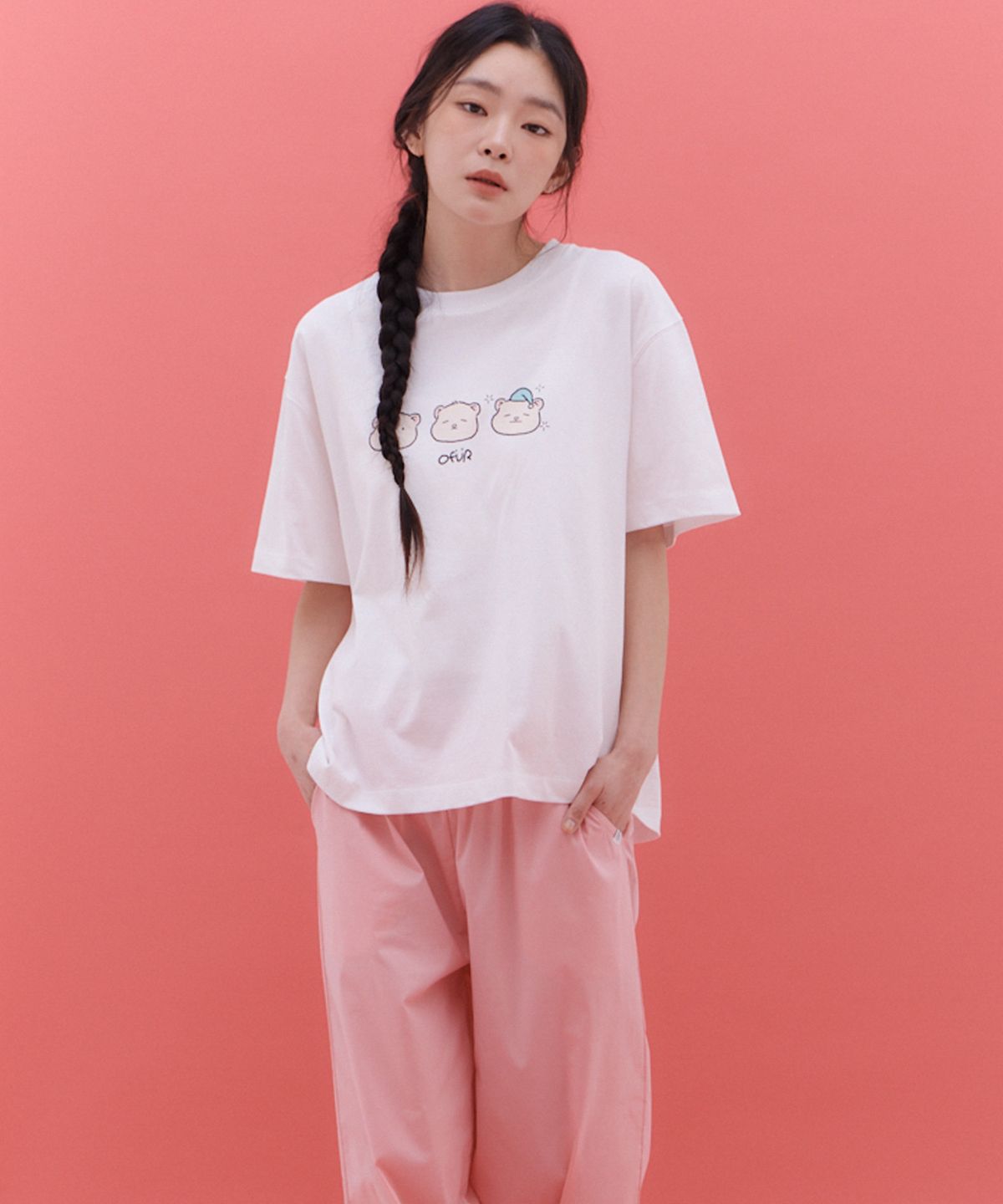 오프아워(OFFHOUR) 퓨어시트 스쿱베리 긴바지