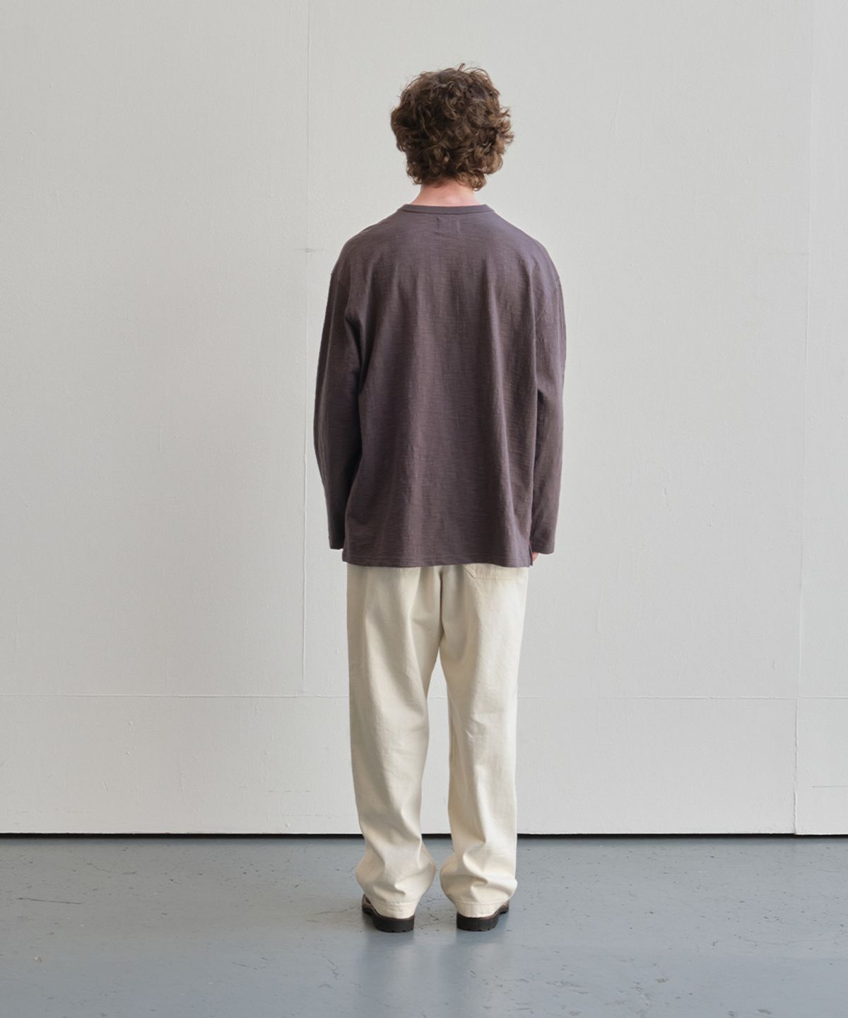 홀리선(HORLISUN) Lawrence Slub Pocket T-shirt Charcoal