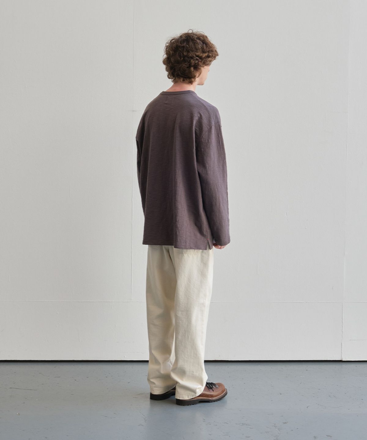 홀리선(HORLISUN) Lawrence Slub Pocket T-shirt Charcoal