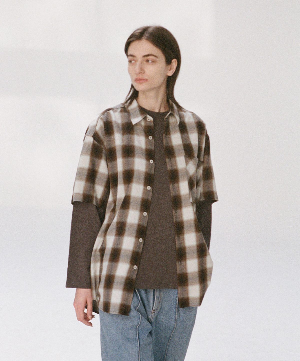 홀리선(HORLISUN) Lawrence Slub Pocket T-shirt Charcoal