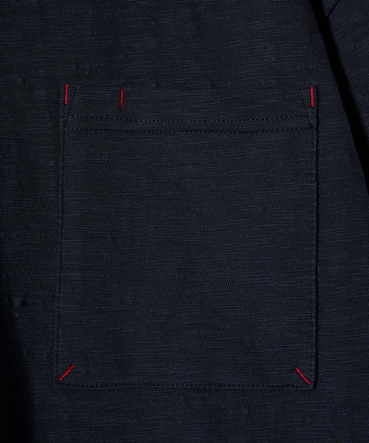 홀리선(HORLISUN) Lawrence Slub Pocket T-shirt Navy