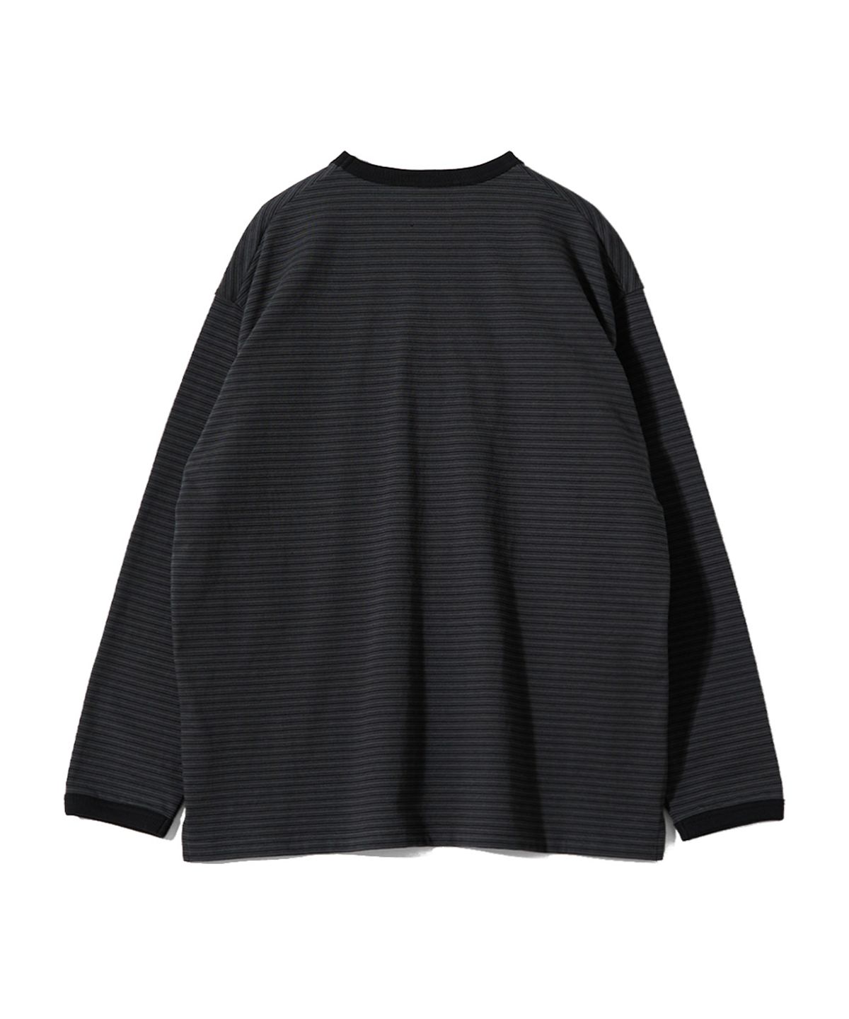 홀리선(HORLISUN) Powell Long Sleeve Stripe T-shirt Charcoal