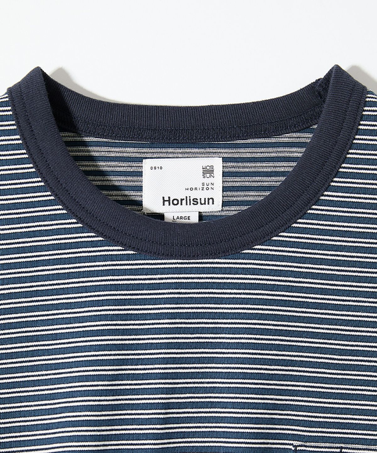 홀리선(HORLISUN) Powell Long Sleeve Stripe T-shirt Evergreen