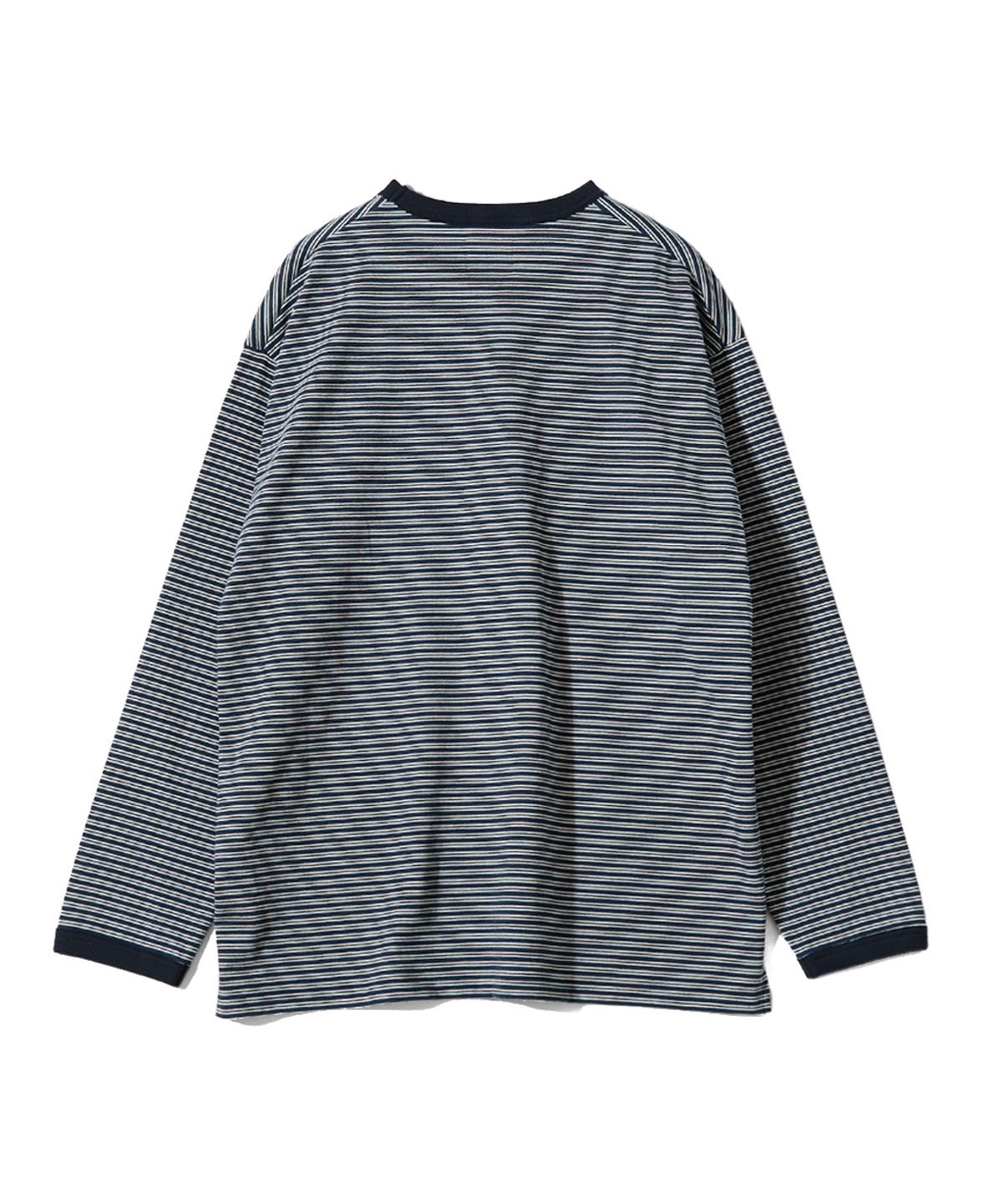 홀리선(HORLISUN) Powell Long Sleeve Stripe T-shirt Evergreen