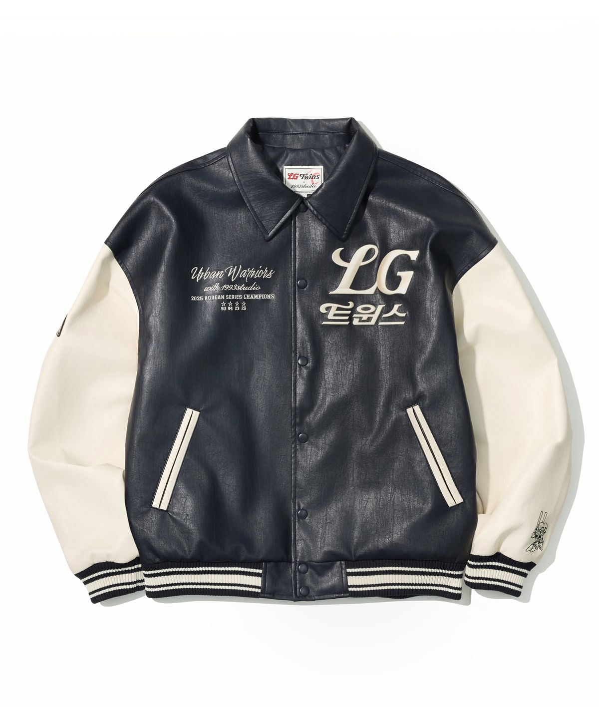 1993스튜디오(1993STUDIO) [LG트윈스x1993스튜디오] V4 트윈스 바시티 자켓_네이비