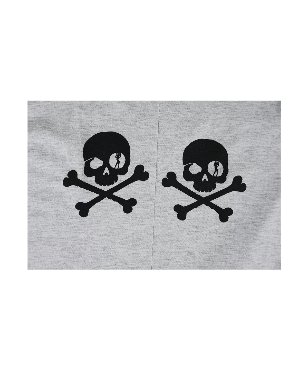 이알티알(ERTR) Two Skull T-Shirt Melange White