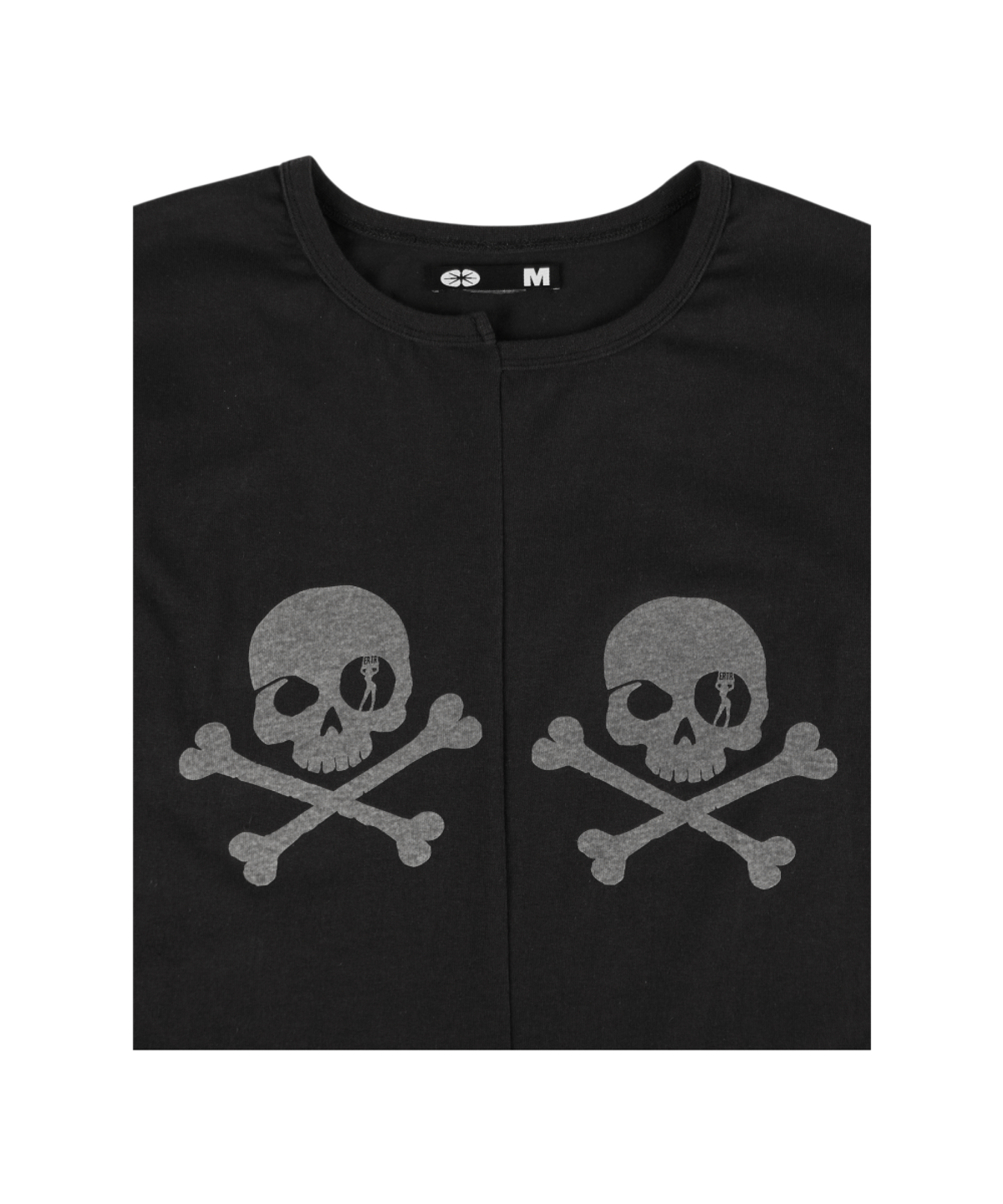 이알티알(ERTR) Two Skull T-Shirt Black