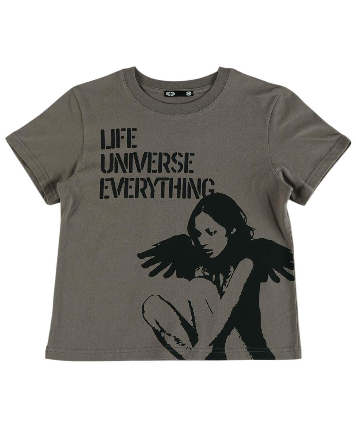 이알티알(ERTR) Wondering Girl T-Shirt Warm Grey